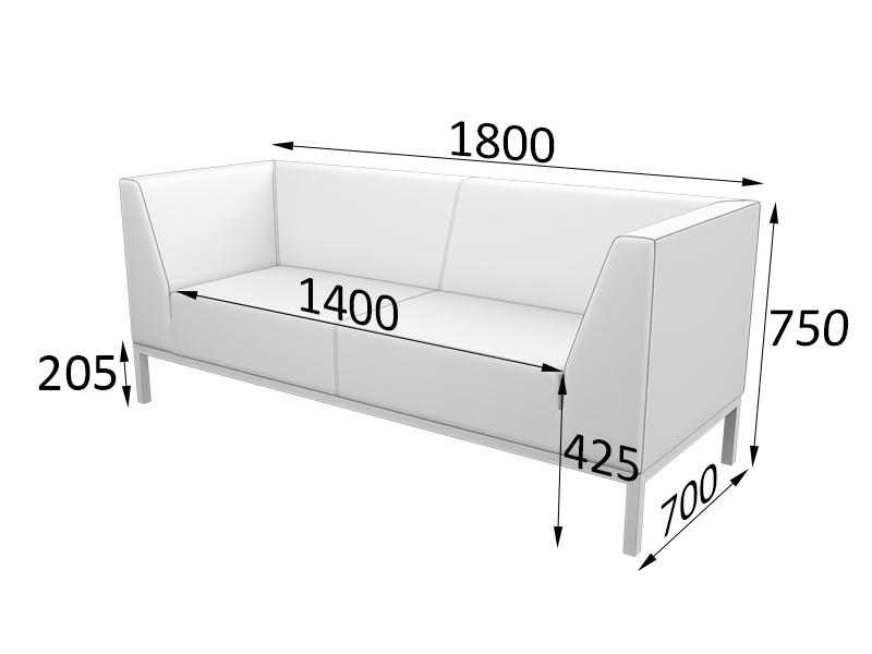 Диван трехместный Райт Rt3 фото 0