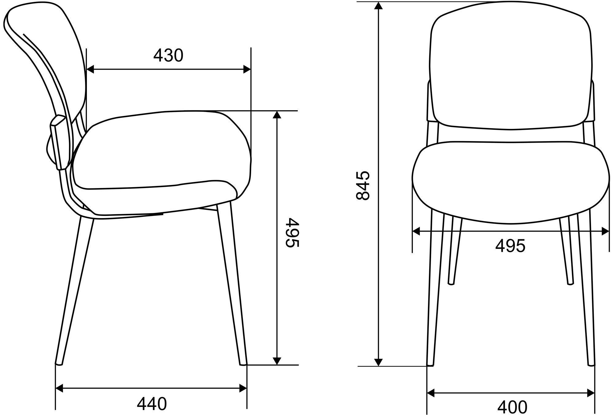 Комплект стульев для дома KF-8W фото 2