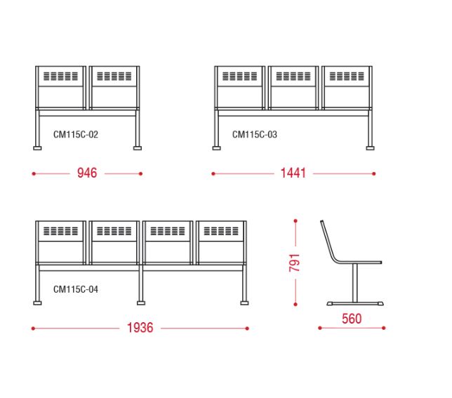 Двухместная секция М-Стайл С фото 2