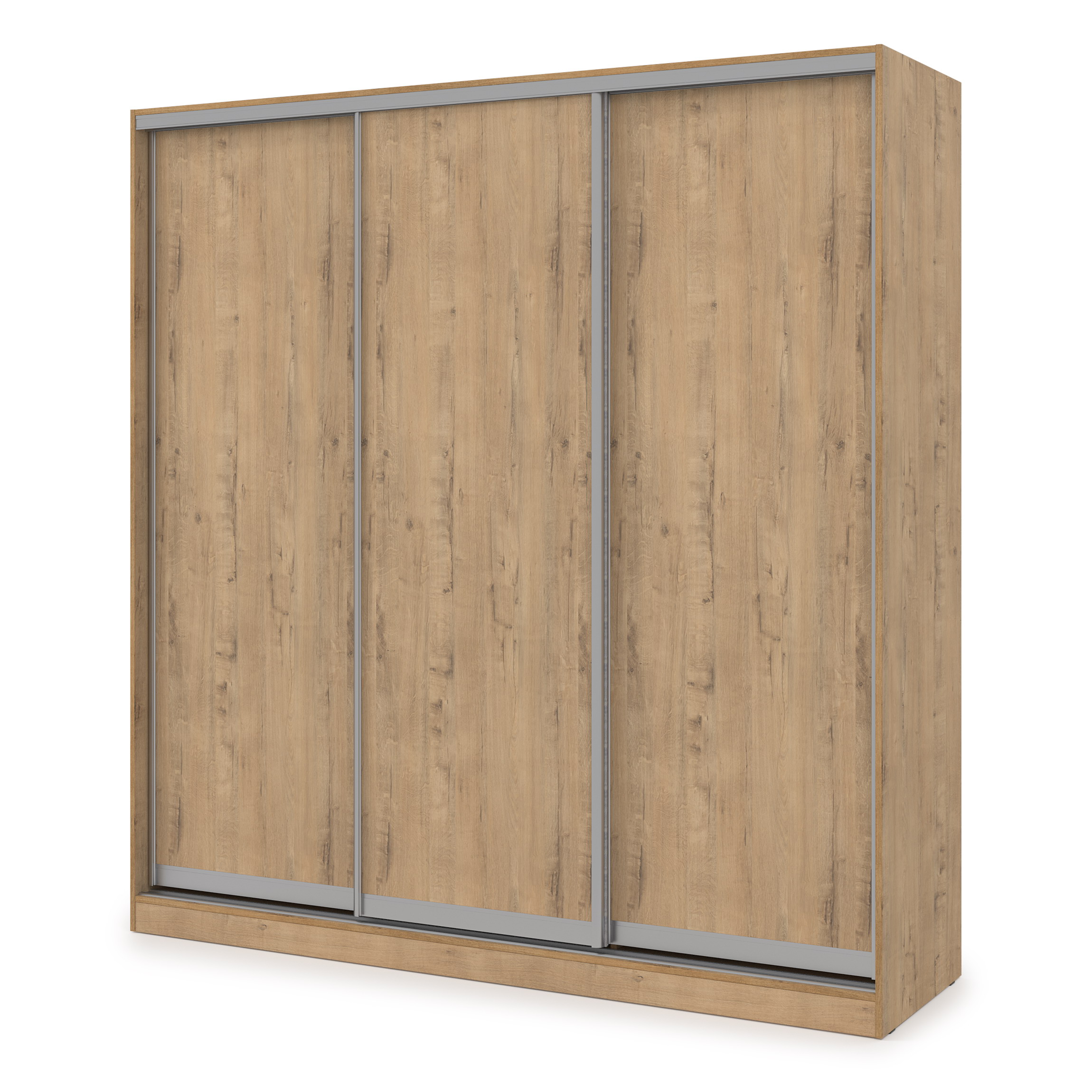 Шкаф-купе 3-дверный со штангой и полками (база 1) фото 1