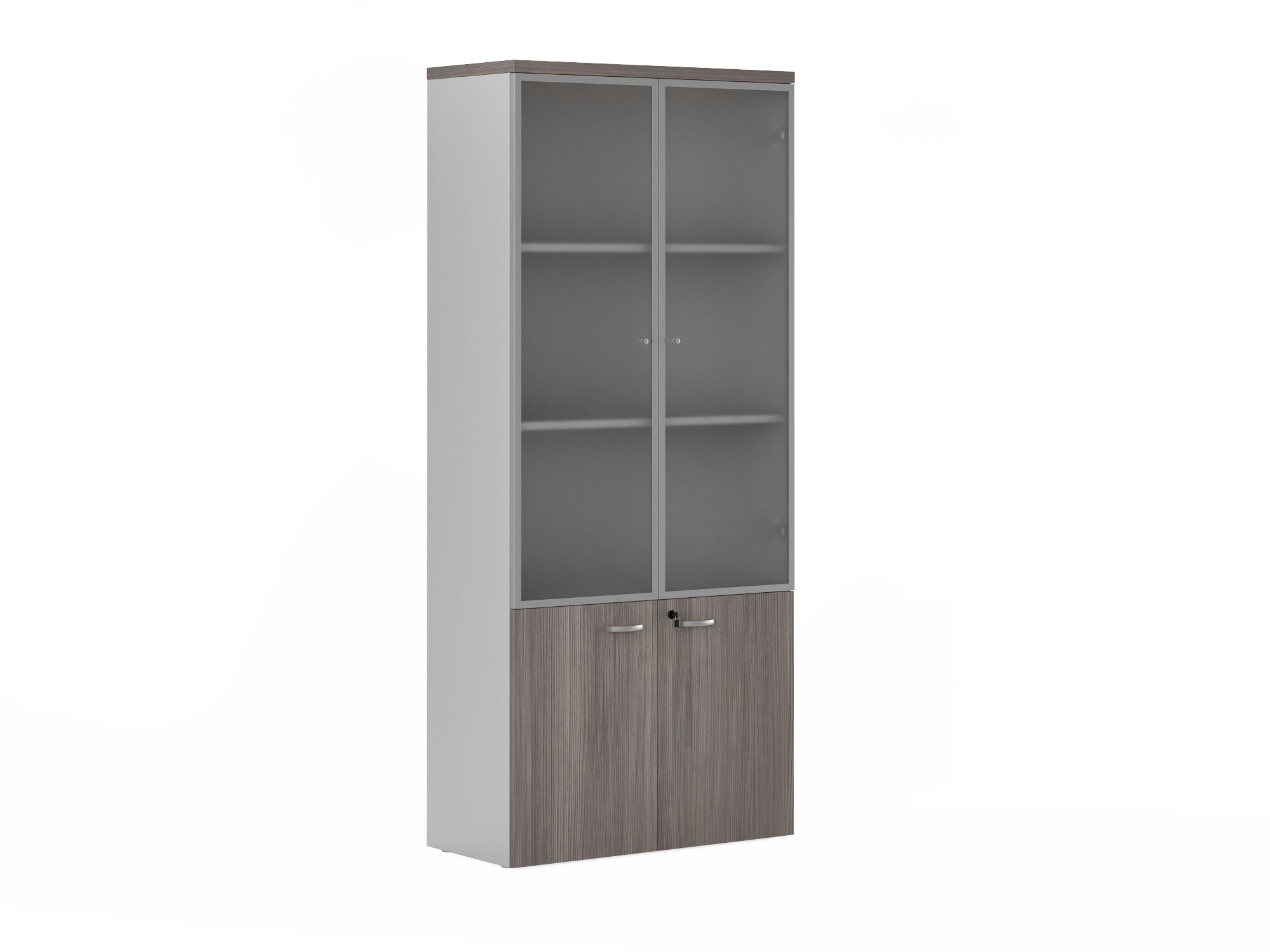 Шкаф комбинированный со стекл. дверьми FLS331 фото 1