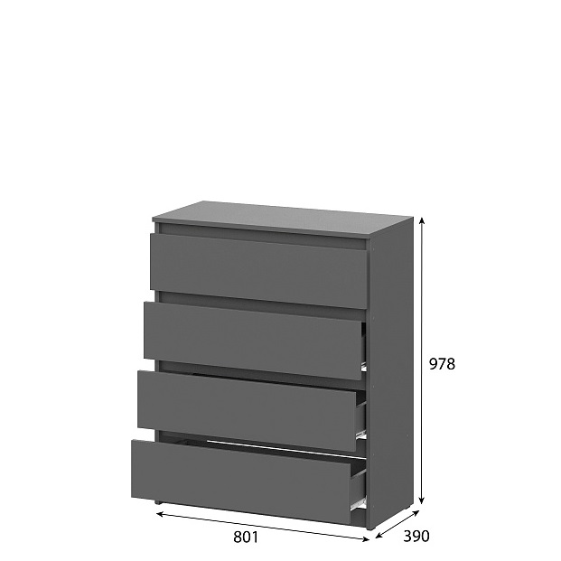 Комод 4 ящика Денвер фото 1