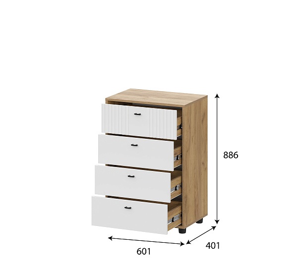 Комод 4 ящика Милан фото 1