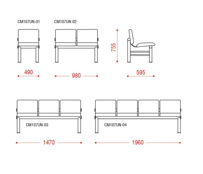 Трехместная секция Карнак UN фото 2