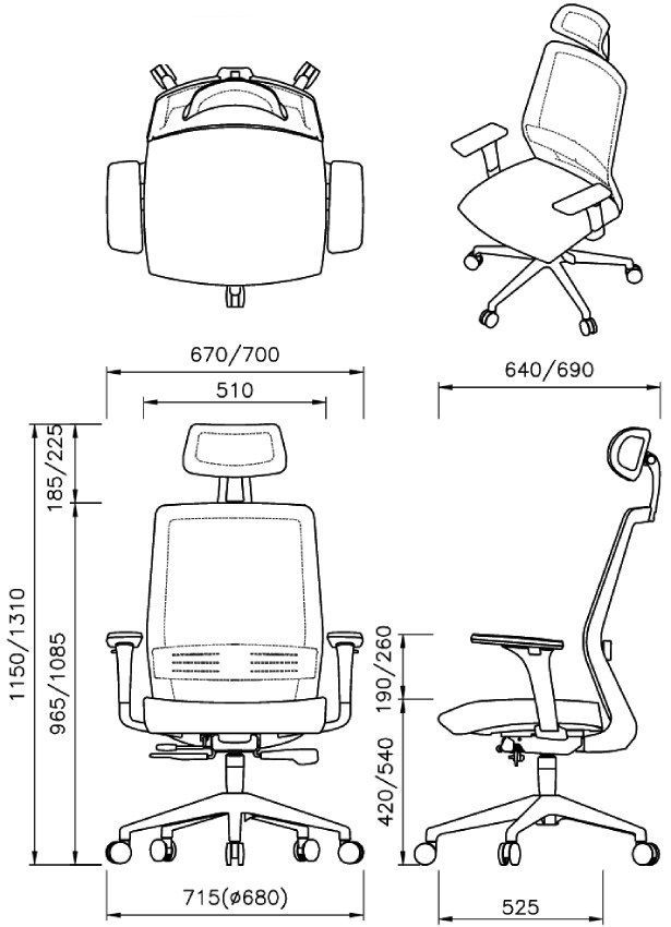Ортопедическое кресло Falto SOUL фото 6