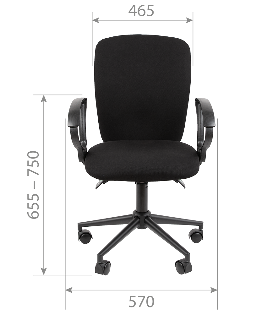 Кресло для оператора TAIPIT 9801 BLACK фото 4