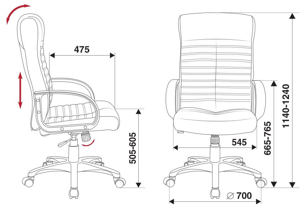 Кресло для руководителя Бюрократ KB-10LITE фото 5