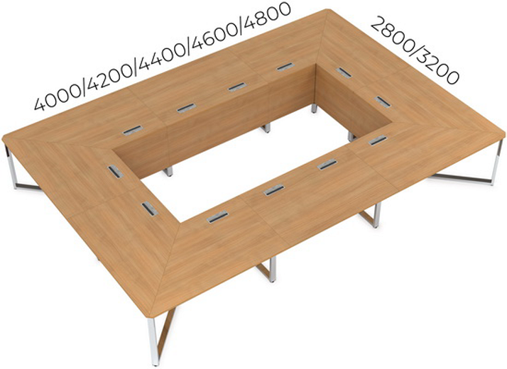 Стол угловой бенч, средний модуль 16СУС.184 фото 3