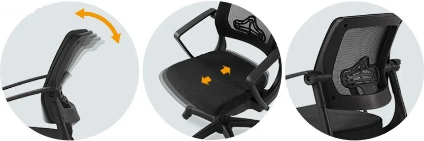 Ортопедическое кресло Falto ROBO С-250 SY-1202 BK фото 2