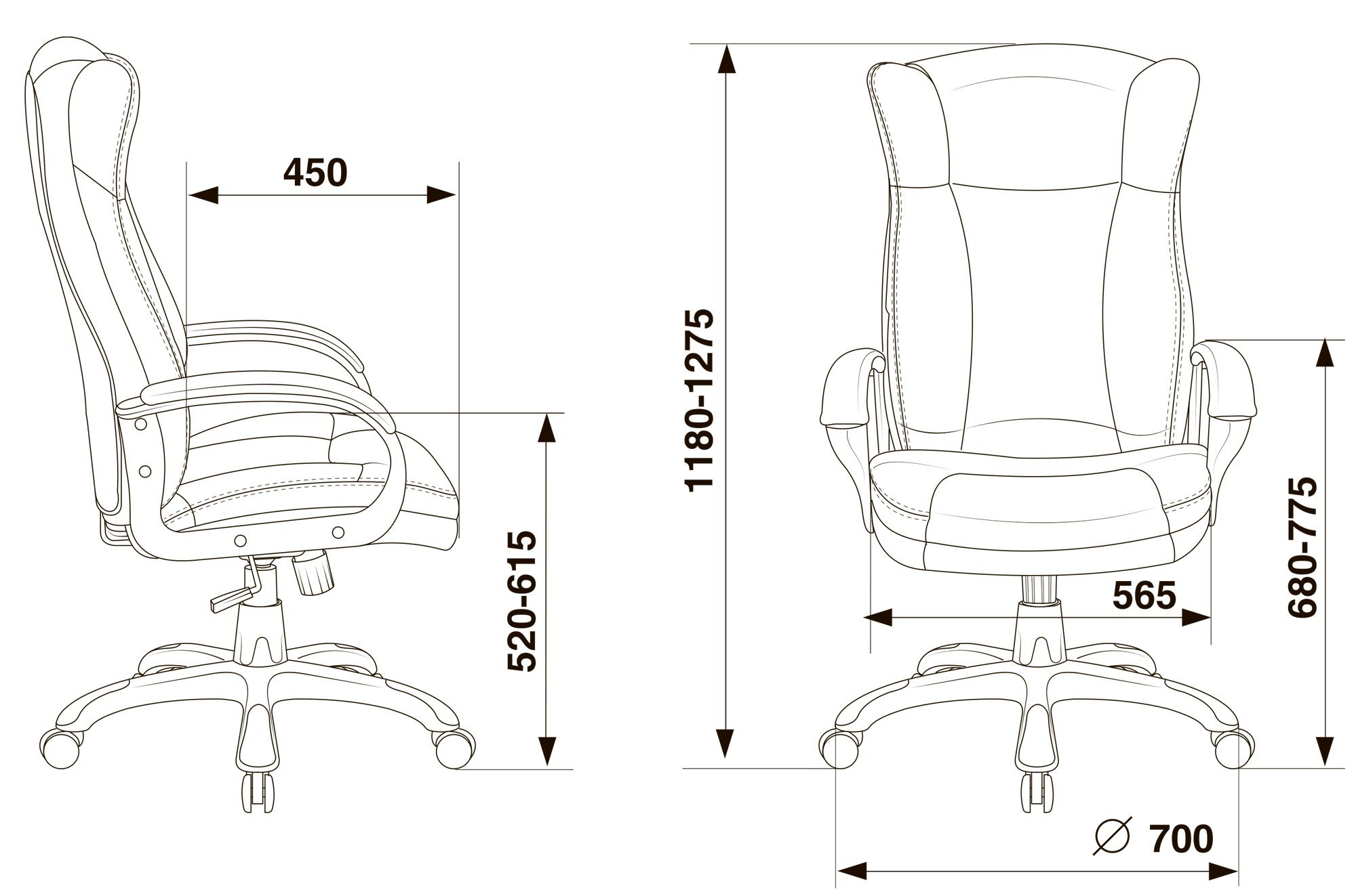 Кресло для руководителя Бюрократ CH-879N фото 5