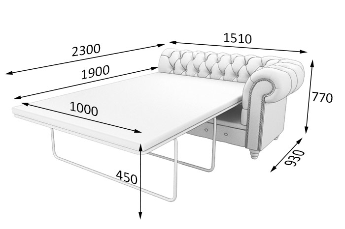 Секция 2-мест.раскл.с левым подлокотником ЧЕСТЕР-ЛЮКС ChL2L-r фото 0