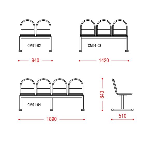 Четырехместная секция Тройка фото 2