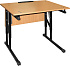 Стол ученический с наклоном столешницы «Бюджет» 1-местный, регулируемый 5-7 группа фото 0