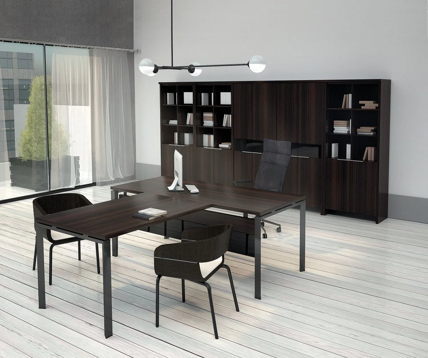 Стол руководителя на м/каркасе КТМ-17.38 фото 2