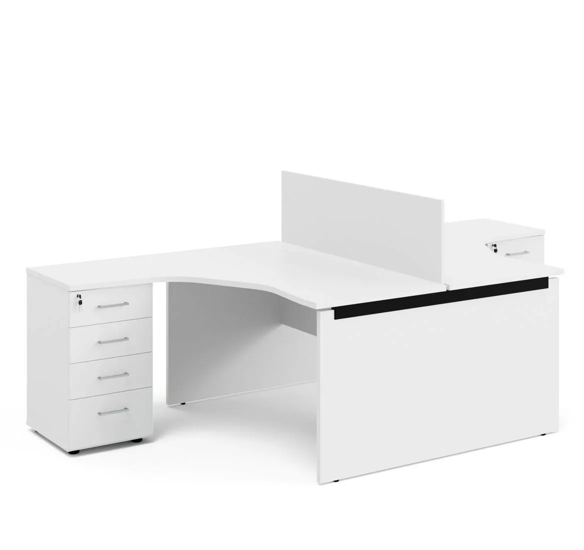 Бенч угловой на 2 рабочих места TOUR WOOD фото 0