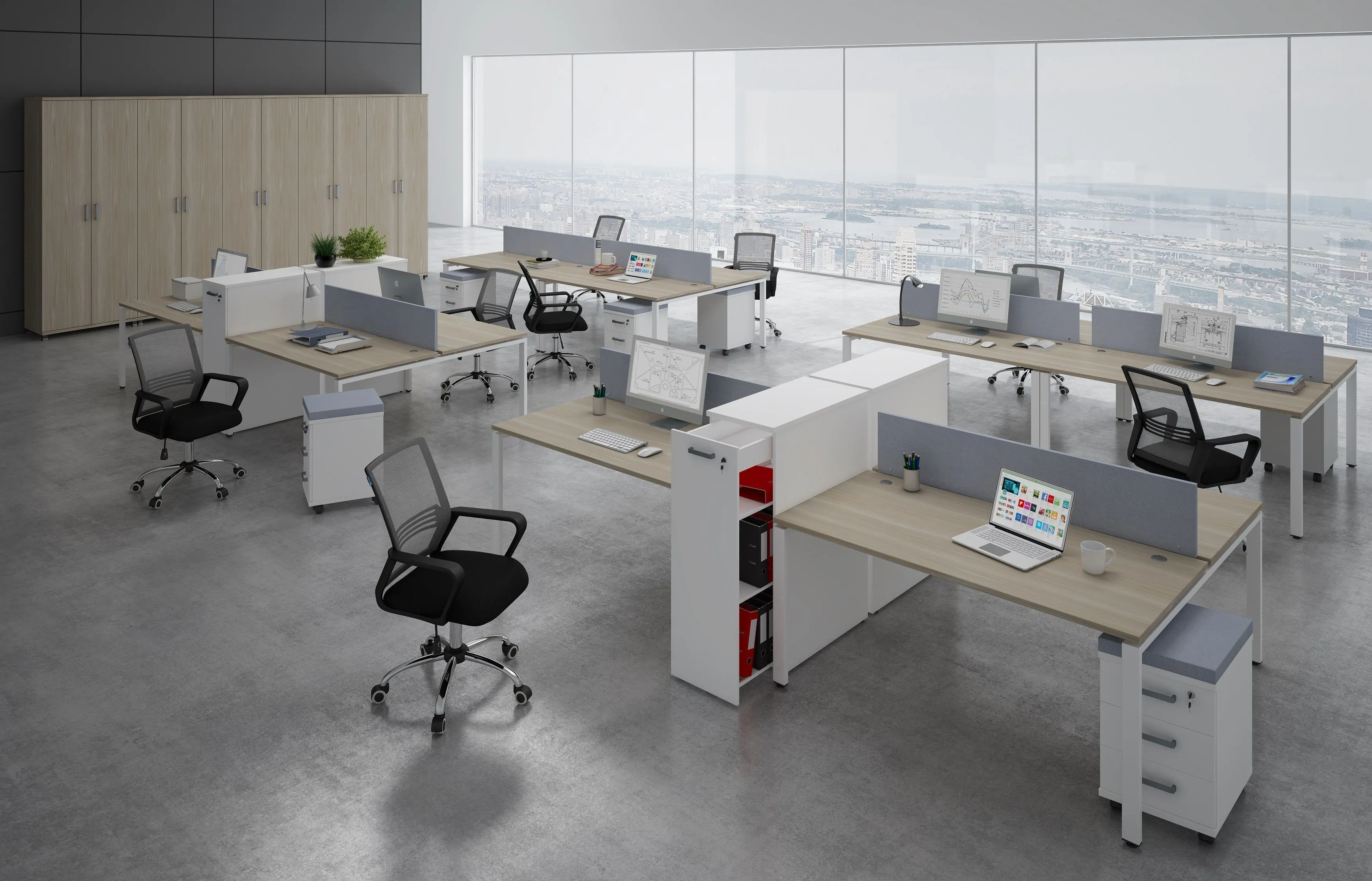 Барьер Боковой 6БР.312.1 для столов ЛДСП и с сечением 50х50/60х30 фото 1