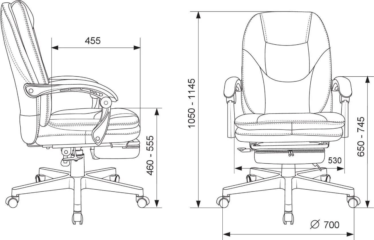 Кресло для руководителя Бюрократ CH-868N-BF фото 5