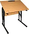 Стол ученический с наклоном столешницы «Бюджет» 1-местный, регулируемый 3-5 группа фото 1