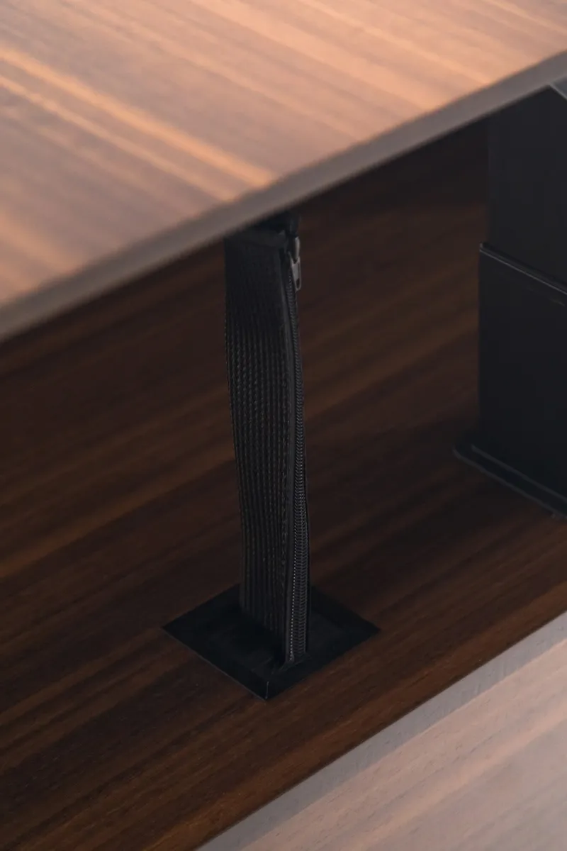 Стол письменный с регулировкой высоты и опорной тумбой TESLA фото 9