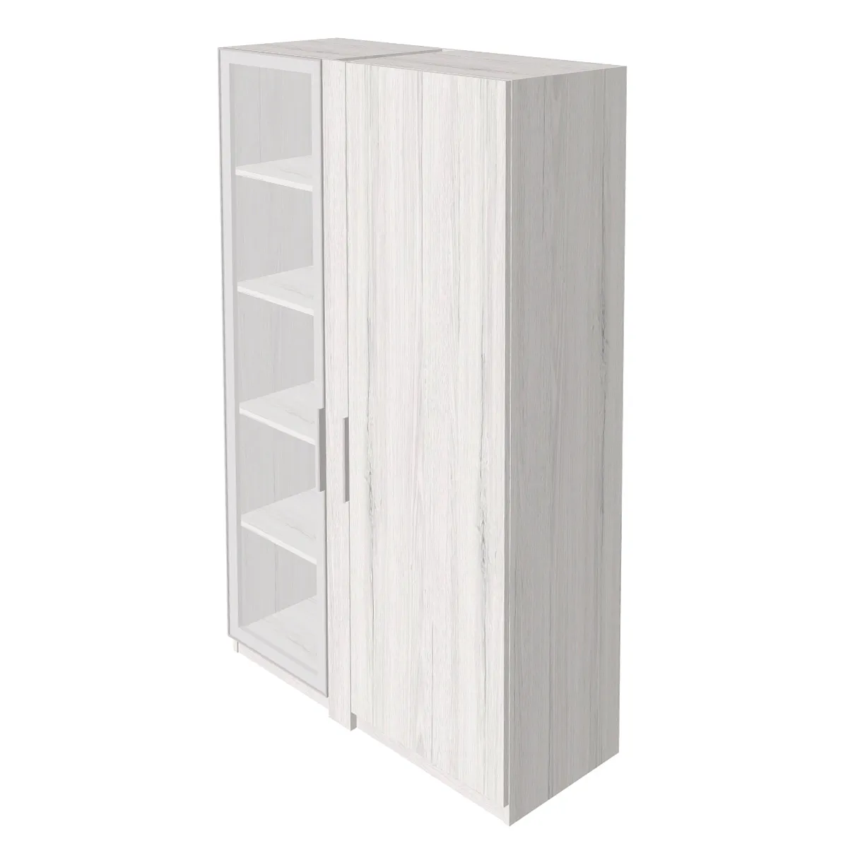 Шкаф с гардеробным отделением и стеклянной дверью TS-48+TS-09.1 фото 1