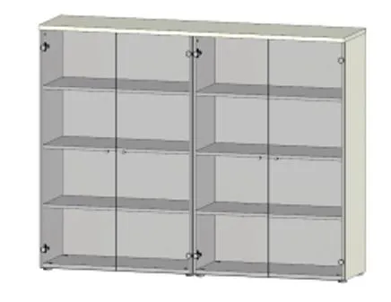 Два средних шкафа со стеклом CLF529 фото 0