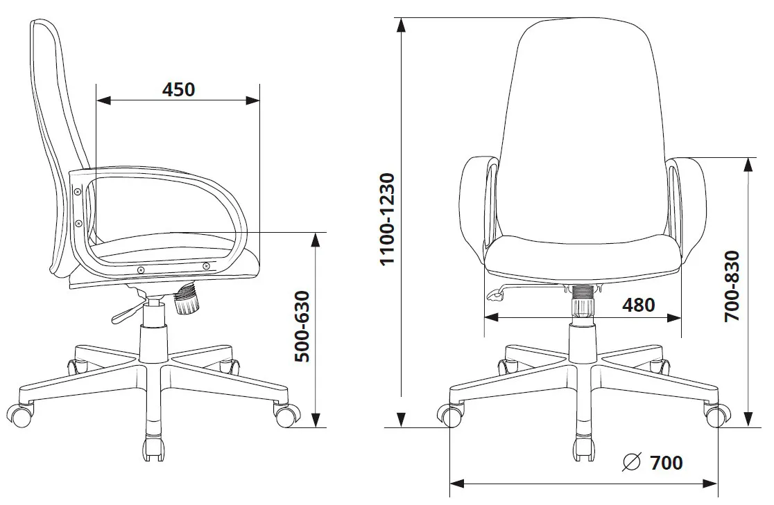 Кресло для руководителя Бюрократ CH-808AXSN фото 7