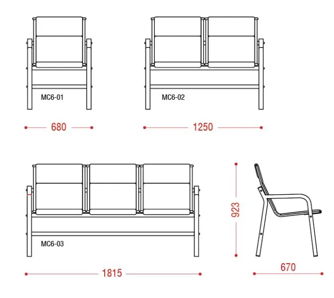 Трехместная секция Avion фото 2