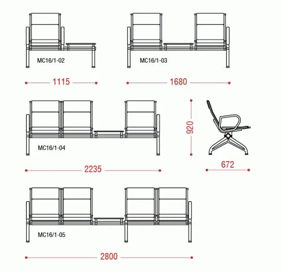 Пятиместная секция Aero PU 2П со столиком фото 2