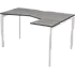 Стол эргономичный на П-м/каркасе Аргентум фото 0