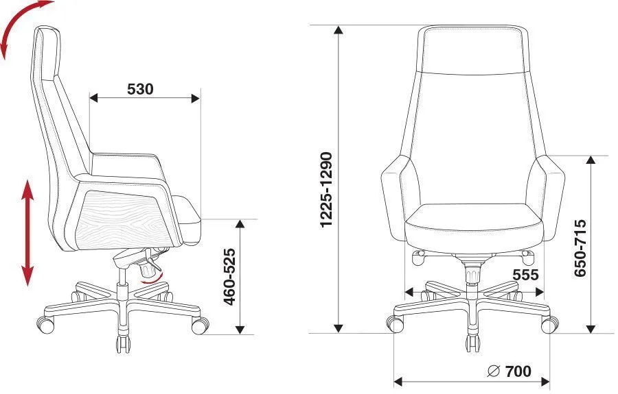 Кресло для руководителя Бюрократ ANTONIO фото 4