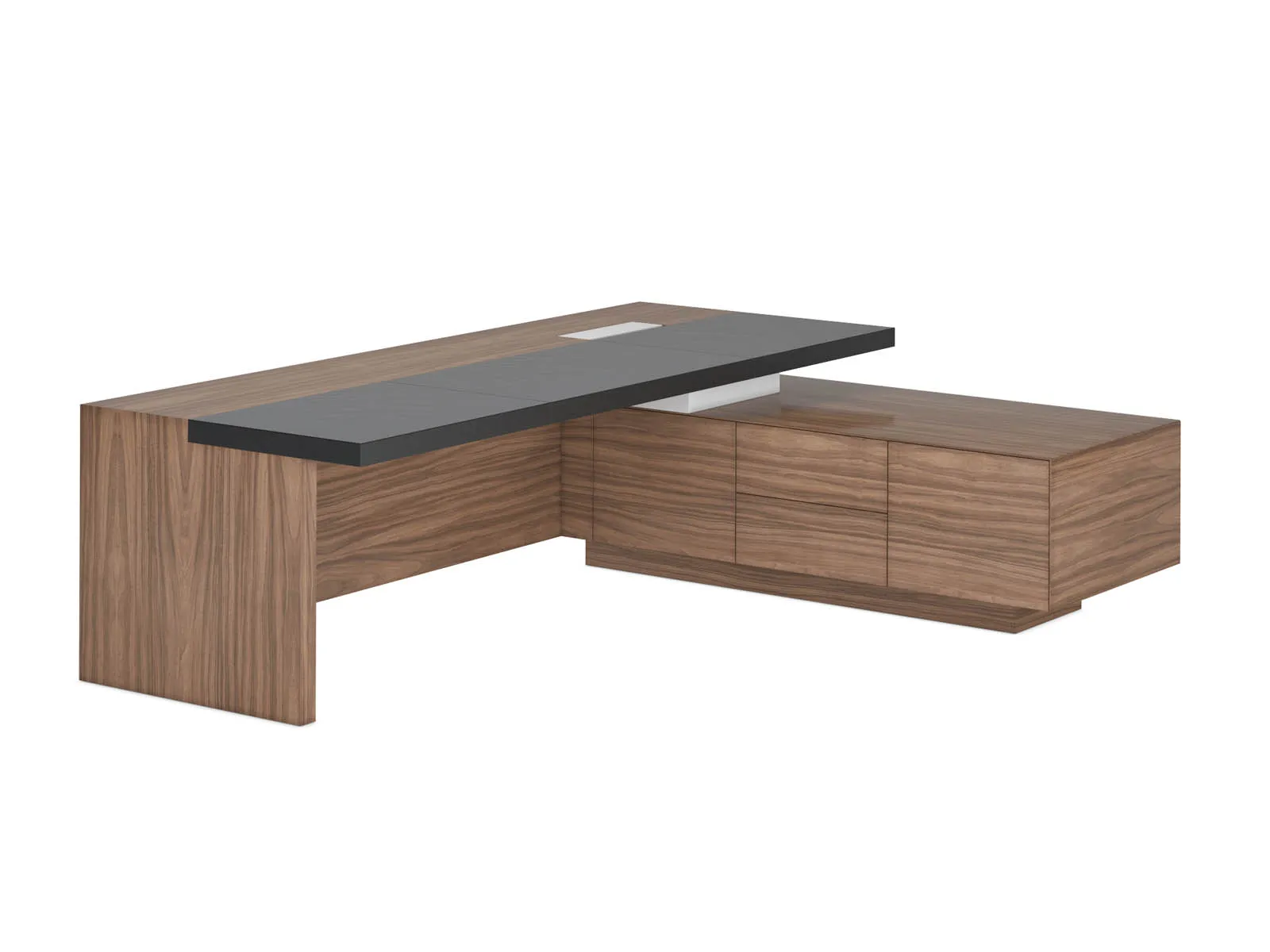 Стол руководителя с боковой тумбой GALAXY фото 0