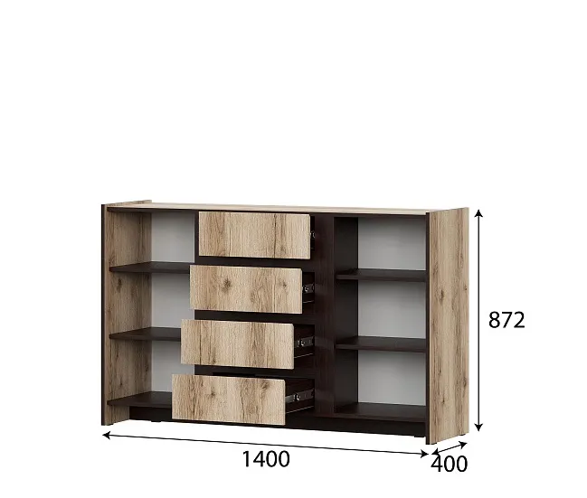 Комод 2 створки Прага фото 1