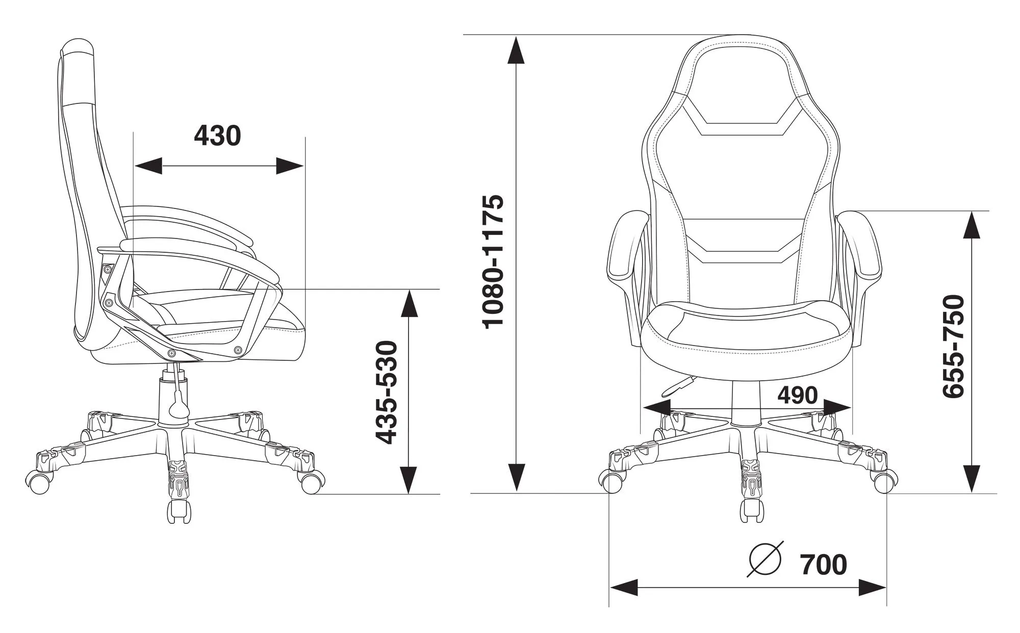 Игровое кресло Бюрократ Zombie 10 фото 6