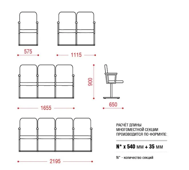 Трехместная секция Рим 1М фото 2