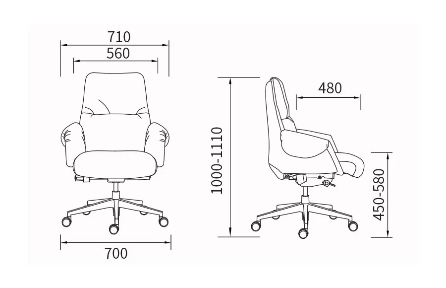Кресло для руководителя Директория-Модер Бенуа Benua фото 6