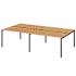 Бенч двойной на 4 рабочих места АМБ-002-4 фото 0