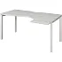 Стол эргономичный на П-м/каркасе Аргентум фото 0