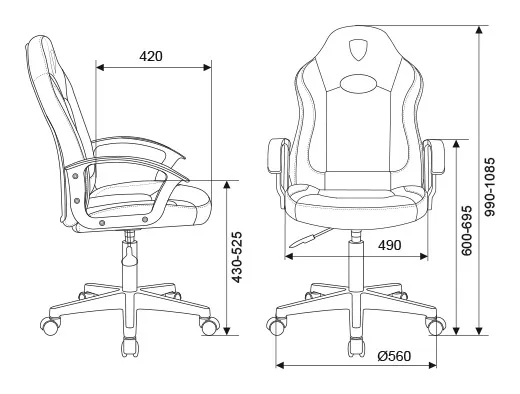 Игровое кресло Бюрократ Zombie 11LT фото 5