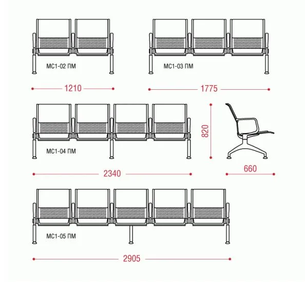 Двухместная секция Флайт+ 3П фото 2
