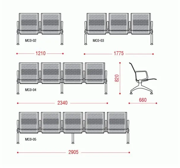 Трехместная секция Флайт 4П фото 2