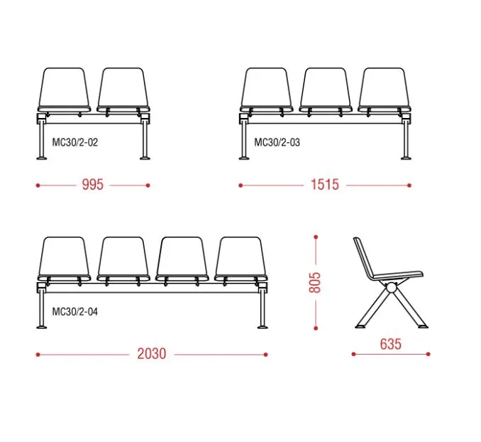 Трехместная секция Вектор Контур БП фото 2