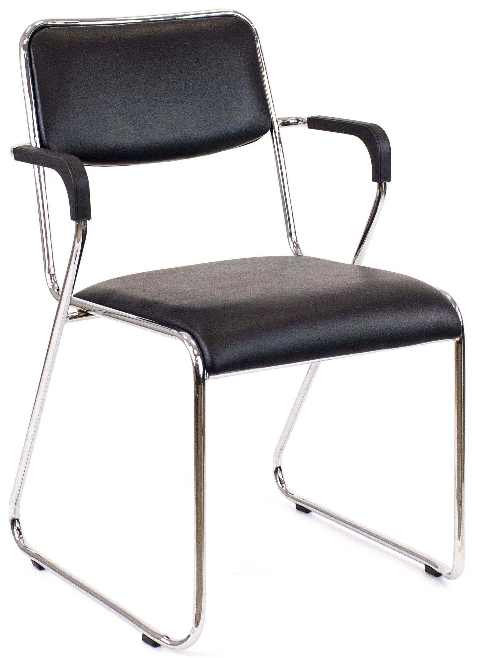 Кресло для посетителя Everprof Fix Plus Chrome Экокожа фото 3