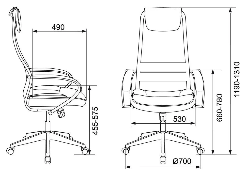 Кресло для руководителя Бюрократ CH-608 фото 9