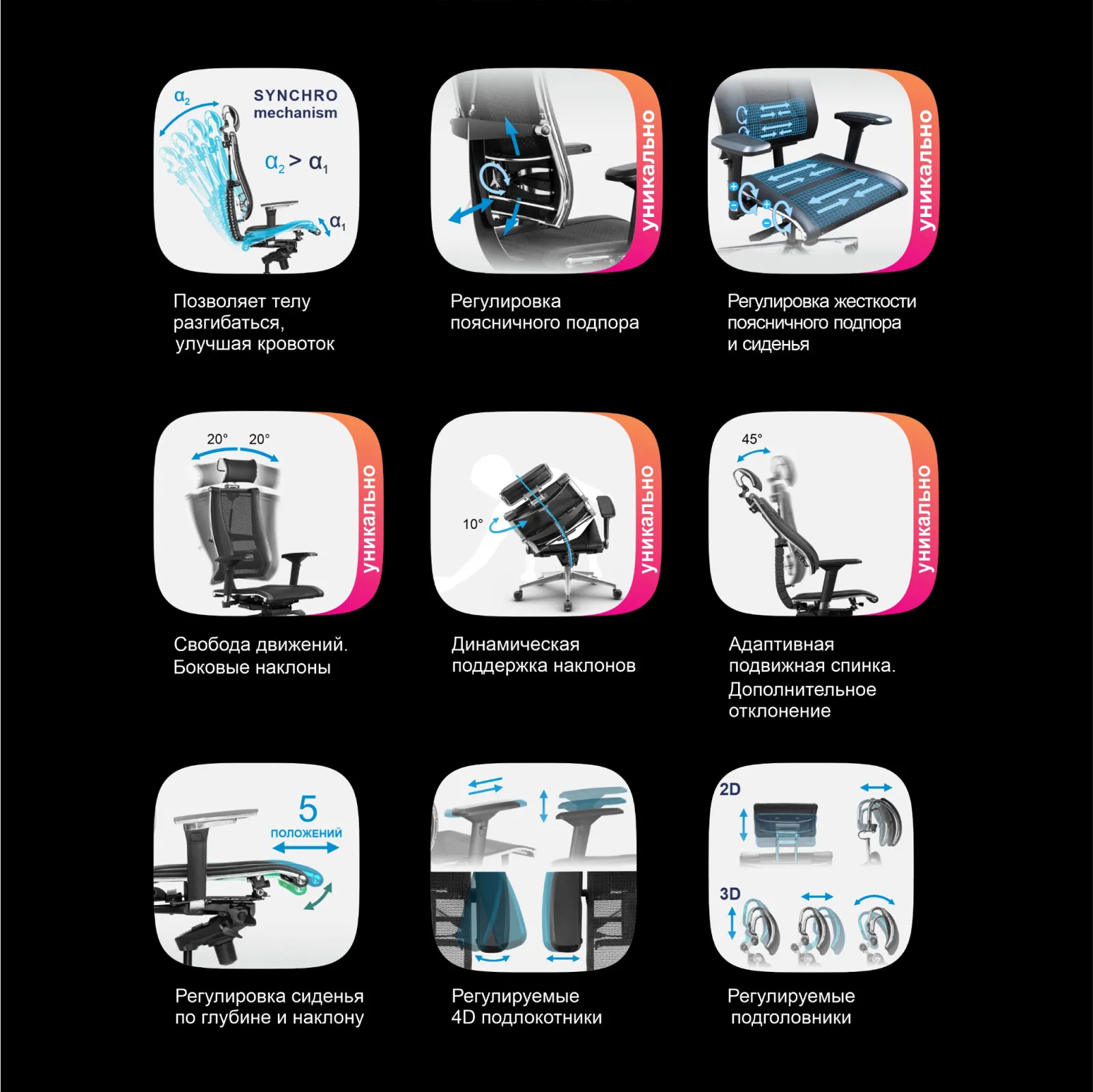 Кресло для руководителя Metta Y 4DF B2-5D фото 4