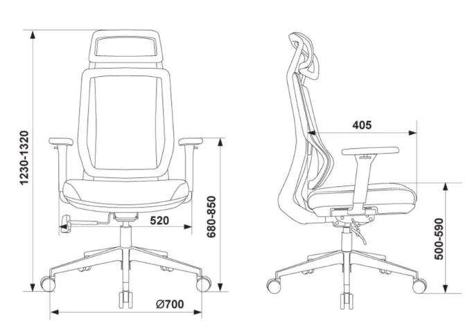 Кресло для руководителя Бюрократ MC-412N-H фото 5