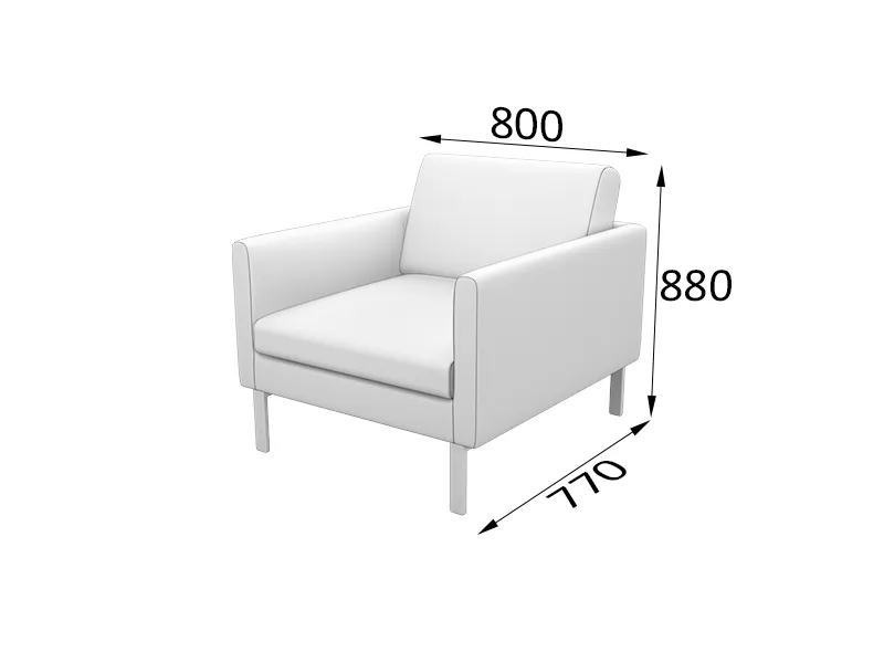 Кресло Олли O1bl фото 0