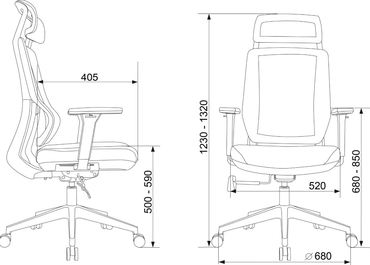 Кресло для руководителя Бюрократ MC-G411N-H фото 6